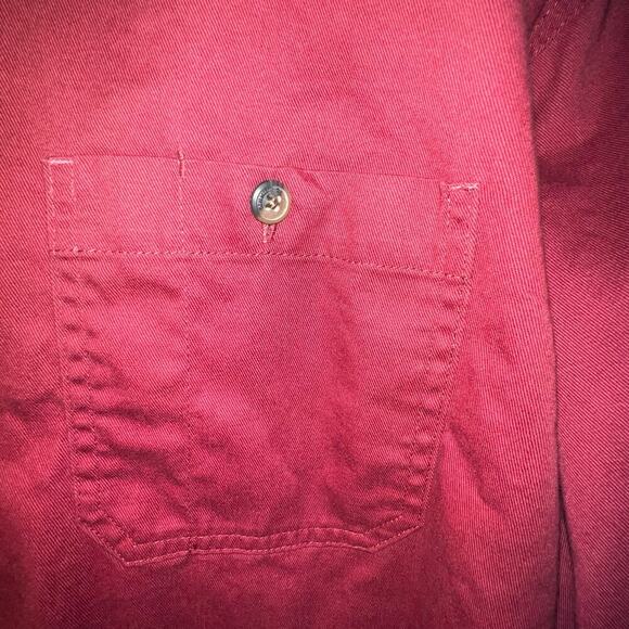 C.E. Schmidt WorkWear Men’s XL Button Down 100% Cotton Heavy Duty Burgundy - Picture 7 of 9